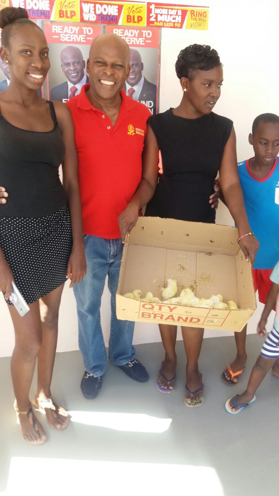 Edmund Hinkson donates chicks to youth